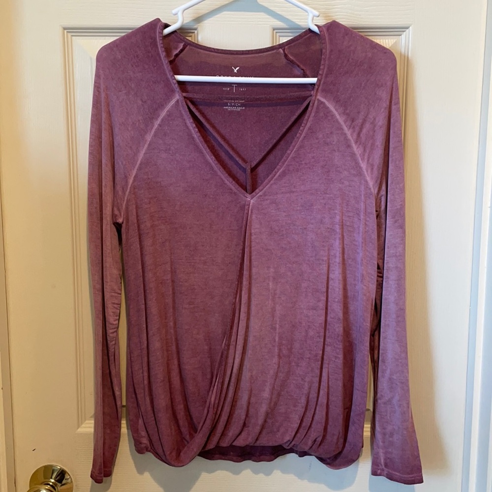 American Eagle Crossover Top w/ String Detail